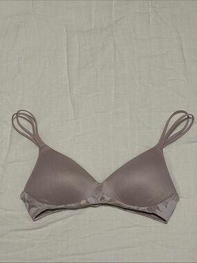 Aerie Mauve Taupe light lavender Sunnie Wireless Pushup Bra